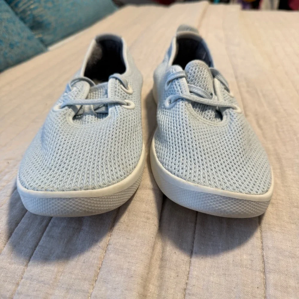 AllBirds‎ Tree Skippers Sneakers Tennis Shoes Boat Trackers Modern Light Blue 10